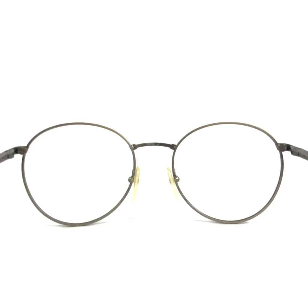 Vintage Gucci Eyeglasses Frames GG2285 HK6 Brown Antique Gray Wire Rim 52-19-145